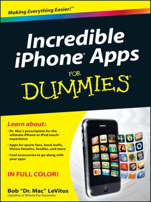 cover image of Incredible iPhone Apps For Dummies
